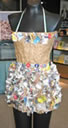 Ruffled Paper Bag Dress
