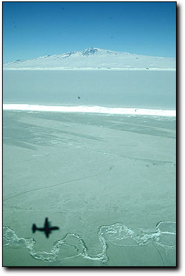 The ice edge at the Ross Sea