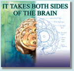 It takes both sides of the brain graphic.