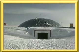 Photo of entrance to Amundsen-Scott South Pole Station