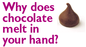 Why does chocolate melt in your hand? headline graphic