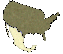 Map of U.S. and Mexico