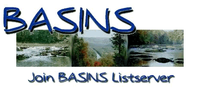BASINS information: Join the BASINS listserver