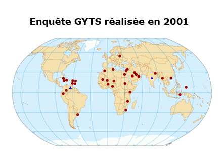 Enqute GYTS ralise en 2001