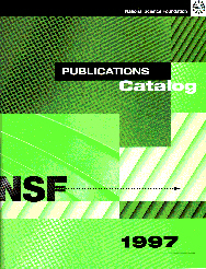 NSF Publications Catalog 1997 cover