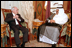 Vice President Dick Cheney talks with King Hamad Bin Isa Al-Khalifa of Bahrain at the Qudaybiyah Palace in Manama, Bahrain, March 17.