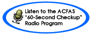60-Second Checkup Radio program