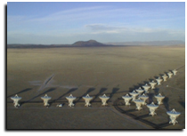 Antennae of VLA in New Mexico;caption is below