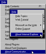 version of browser graphic