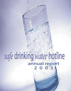 Safe Drinking Water Hotline Annual Report 2002 Cover Image