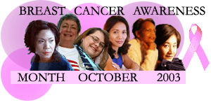 Breast Cancer Awareness Month October 2003
