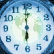 image- Globe in a clock