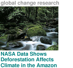 global change research - NASA Data Shows Deforestation Affects Climate in the Amazon